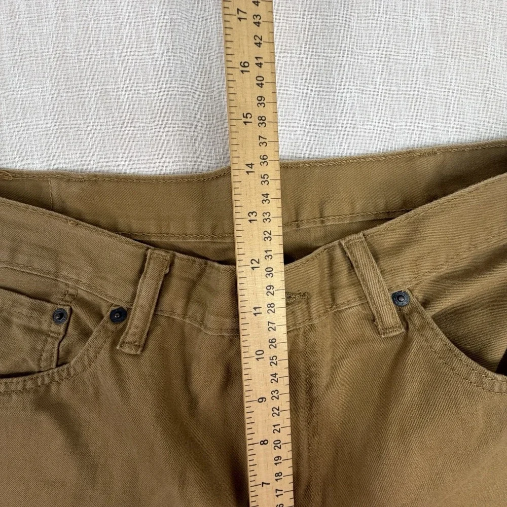 Levi's 505 Men's Regular‎ Fit Straight Leg Jeans Size 38x32 Brown Dark Tan Pants
